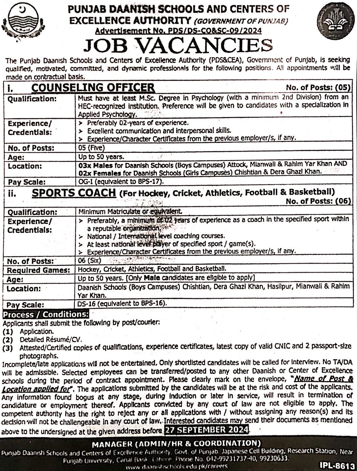 Counseling Officer
